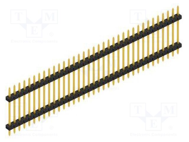 Connector: pin strips; pin header; male; PIN: 35; 2mm; THT; 1x35