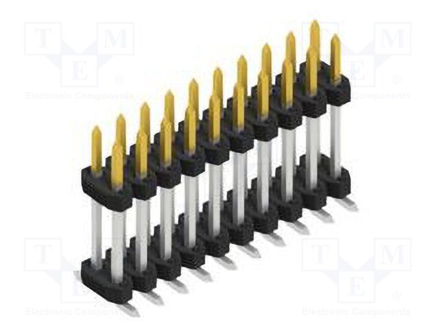 Connector: pin strips; pin header; male; PIN: 20; 2mm; SMT; 2x10