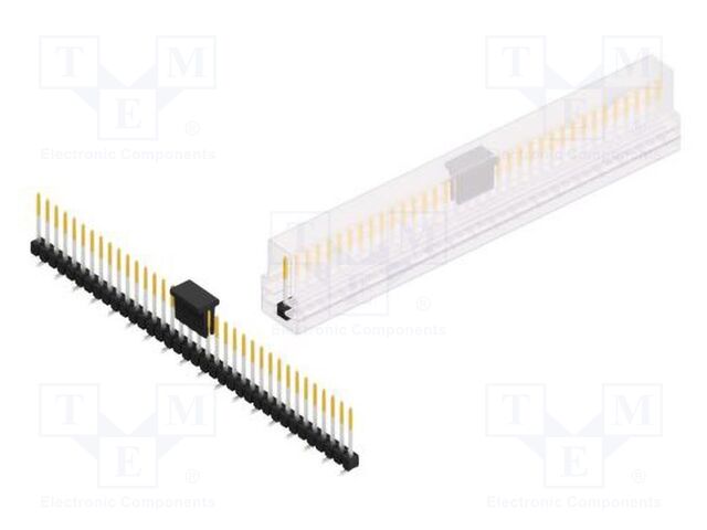 Connector: pin strips; pin header; male; PIN: 36; 2.54mm; SMT; 1x36