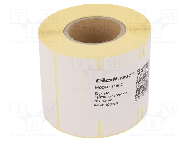 Label; Colour: white; Character colour: black; 40mm