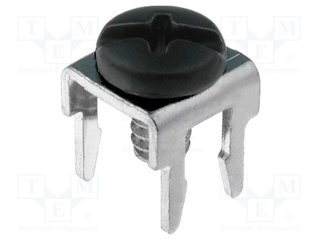 Terminal: screw terminal; low profile; THT,screw terminal; black