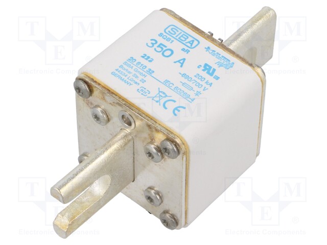 Fuse: fuse; aR; 350A; 690VAC; industrial; SQB1; URS