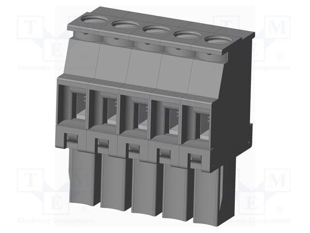 Connector: pluggable terminal block; plug; female; angled 90°