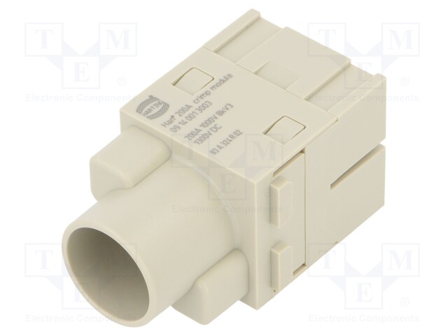 Han 200A crimp module, male