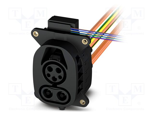 Connector: eMobility; socket; CHARX; PIN: 7(2+2+1+2); IP55; cables