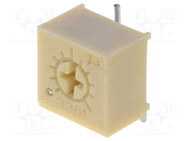 Trimpot, Single Turn, Cermet, Top Adjust, 1 kohm, Surface Mount, 1 Turns