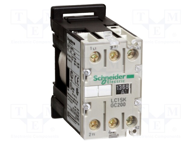 Relay Contactor, TeSys SK Series, DPST-NO, 2P, 5 A at 440 VAC