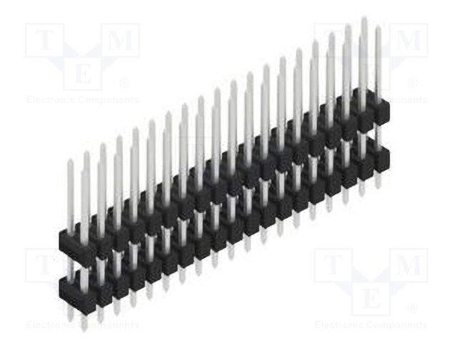 Connector: pin strips; pin header; male; PIN: 38; 2.54mm; THT; 2x19