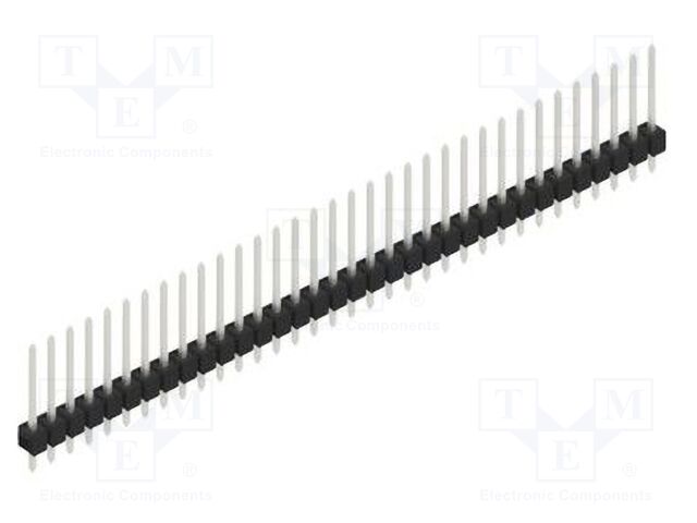 Connector: pin strips; pin header; male; PIN: 34; 2.54mm; THT; 1x34