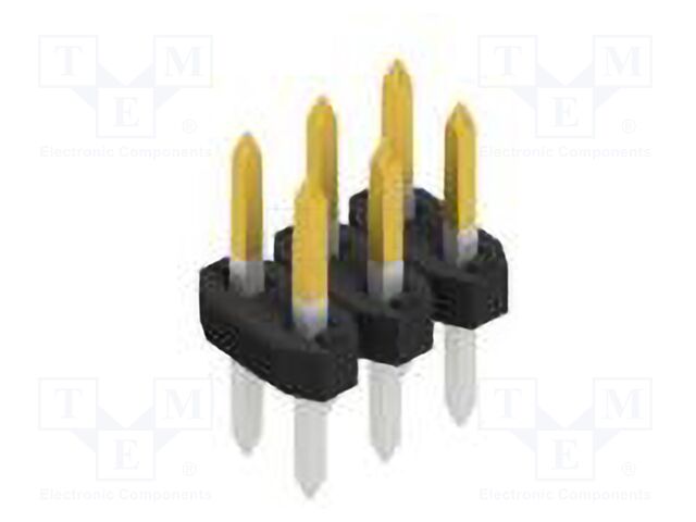 Connector: pin strips; pin header; male; PIN: 6; 2mm; THT; 2x3; 100V