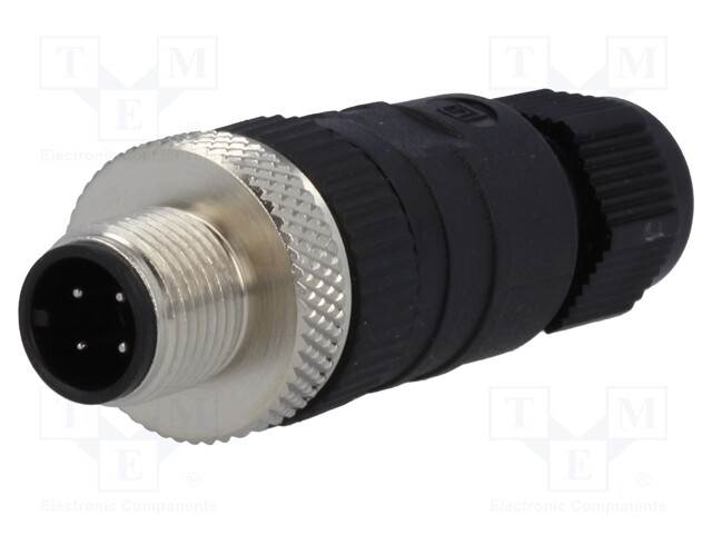 Plug; M12; PIN: 4; male; A code-DeviceNet / CANopen; for cable