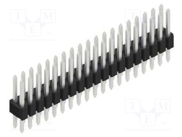 Connector: pin strips; pin header; male; PIN: 38; 1.27mm; THT; 2x19