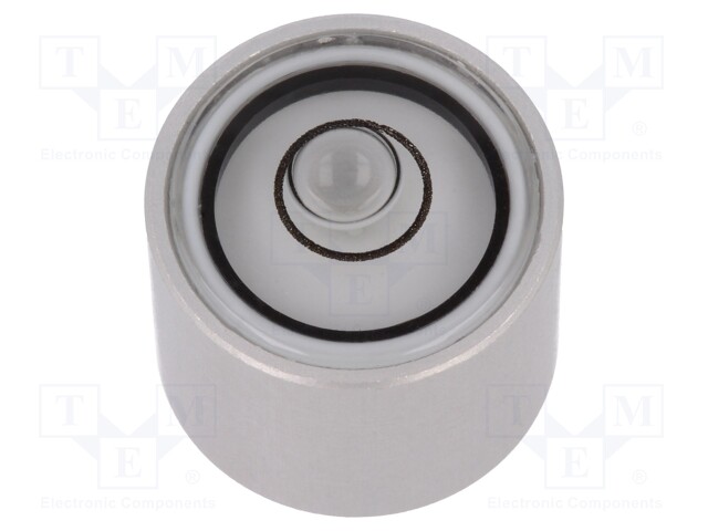 Spirit level; H: 13mm; aluminium; Body: natural; screw; Ø: 17mm