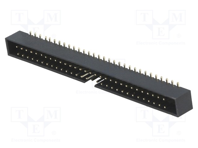 Socket; IDC; male; PIN: 60; vertical; SMT; gold flash; 2mm