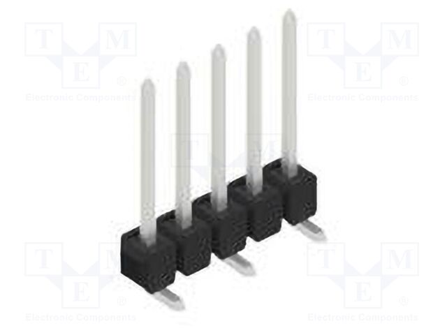 Connector: pin strips; pin header; male; PIN: 5; 2.54mm; SMT; 1x5