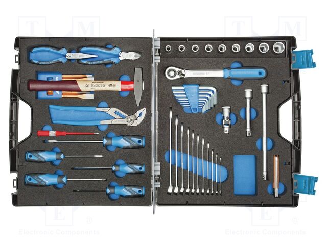 Kit: general purpose; toolbox; 49pcs.