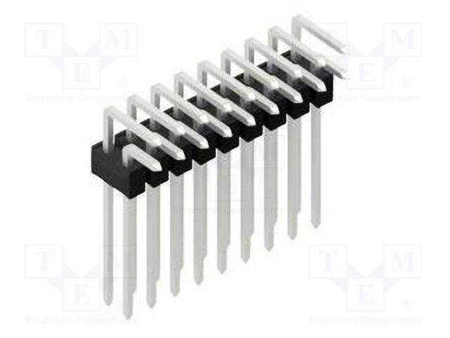 Connector: pin strips; pin header; male; PIN: 18; 2.54mm; THT; 2x9