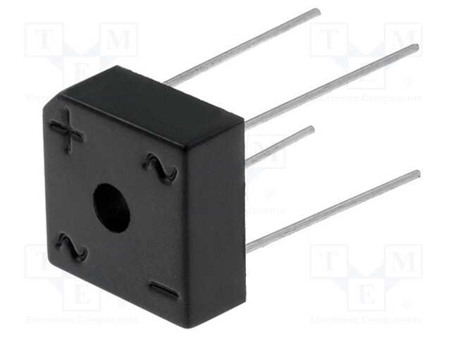 Single-phase bridge rectifier; Urmax: 400V; If: 8A; Ifsm: 200A
