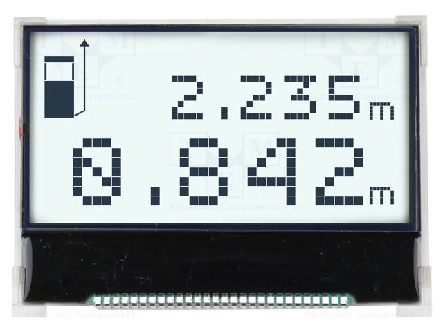 Display: LCD; graphical; 128x64; COG,FSTN Positive; LED; PIN: 28