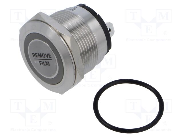 Switch: vandal resistant; Pos: 2; SPST; 20A/250VAC; IP67; OFF-(ON)