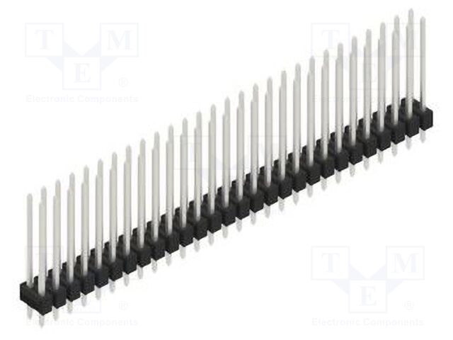 Connector: pin strips; pin header; male; PIN: 56; 2.54mm; THT; 2x28