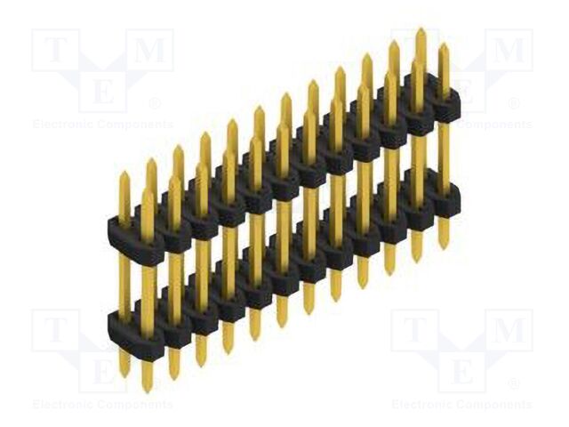 Connector: pin strips; pin header; male; PIN: 24; 2mm; THT; 2x12