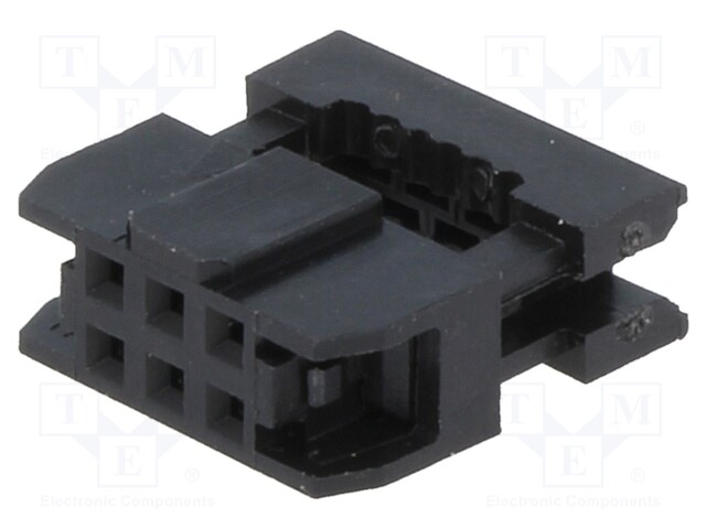 Plug; IDC; female; PIN: 6; IDC; for ribbon cable; 1mm; gold-plated