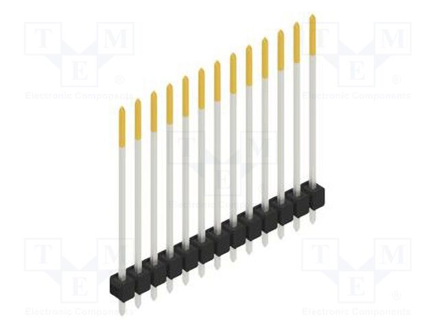 Connector: pin strips; pin header; male; PIN: 13; 2.54mm; THT; 1x13