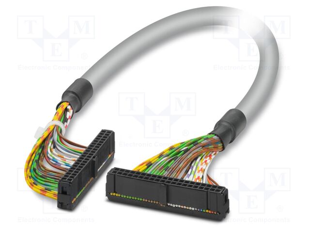 Ribbon cable with IDC connectors; IDC/FLK 40pin,both sides