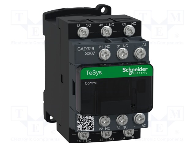Contactor: 5-pole; NC x2 + NO x3; 24VDC; 10A; TeSys Deca S207