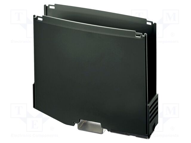 Enclosure base; with terminals; black; UL94V-0; ICS25; X: 130.9mm