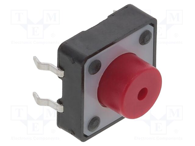Microswitch TACT; SPST-NO; Pos: 2; 0.05A/12VDC; THT; none; 2.6N