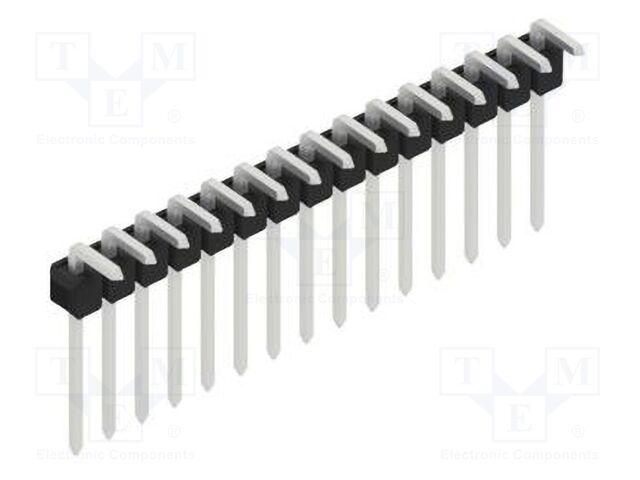 Connector: pin strips; pin header; male; PIN: 15; 2.54mm; THT; 1x15