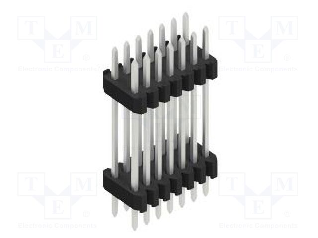 Connector: pin strips; pin header; male; PIN: 14; 1.27mm; THT; 2x7