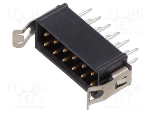 Pin Header, Board-to-Board, Wire-to-Board, 2 mm, 2 Rows, 12 Contacts, Through Hole