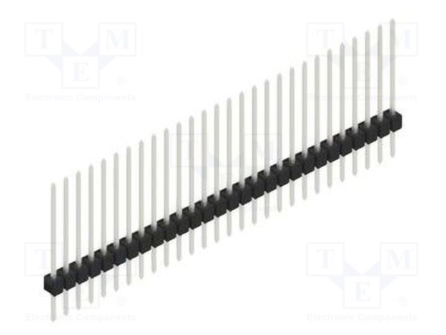 Connector: pin strips; pin header; male; PIN: 28; 2.54mm; THT; 1x28