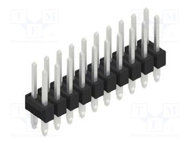 Connector: pin strips; pin header; male; PIN: 20; 2.54mm; THT; 2x10
