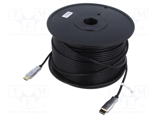 Cable; HDCP 2.2,HDMI 2.0,optical; HDMI plug,both sides; 100m