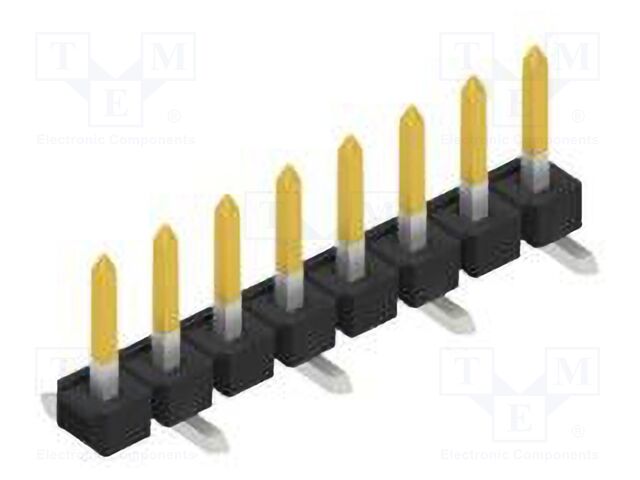 Connector: pin strips; pin header; male; PIN: 8; 2.54mm; SMT; 1x8
