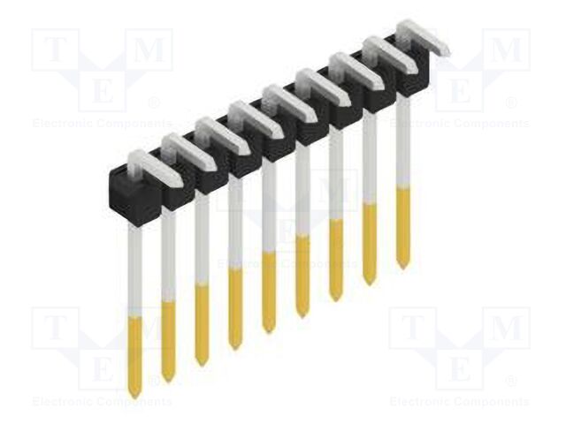 Connector: pin strips; pin header; male; PIN: 9; 2.54mm; THT; 1x9