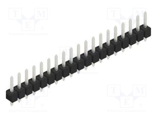 Connector: pin strips; pin header; male; PIN: 19; 2.54mm; THT; 1x19