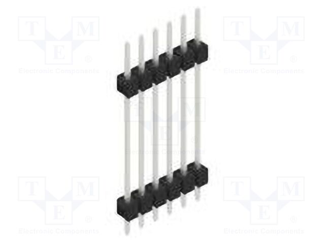 Connector: pin strips; pin header; male; PIN: 6; 2.54mm; THT; 1x6