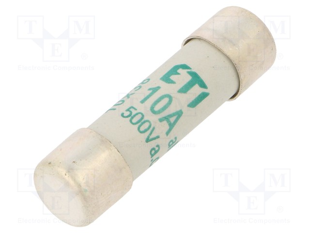 Fuse: fuse; aM; 10A; 500VAC; cylindrical; 10,3x38mm