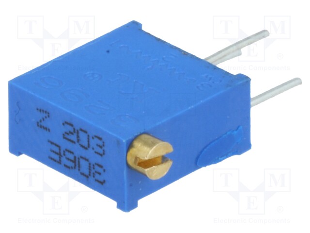 Potentiometer: mounting; multiturn; 20kΩ; 500mW; THT; ±10%; linear