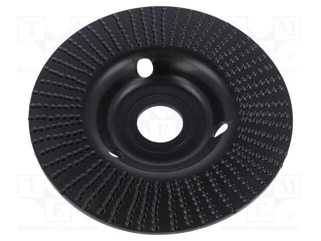 Grinding wheel; 125mm; prominent,with rasp
