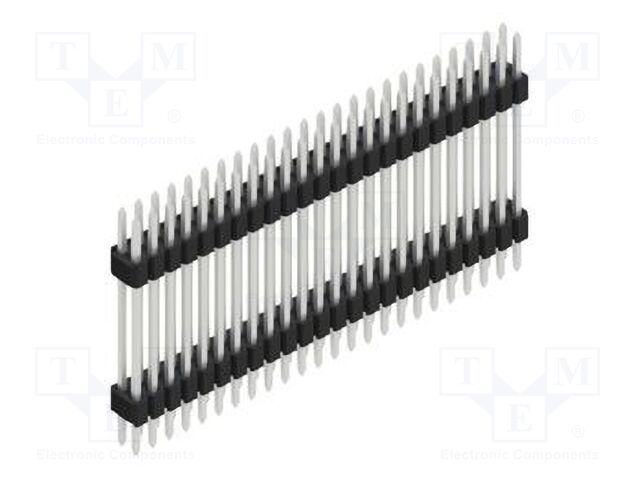 Connector: pin strips; pin header; male; PIN: 48; 1.27mm; THT; 2x24