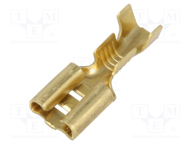 Terminal: flat; 6.3mm; 0.8mm; female; 1÷2.5mm2; crimped; for cable