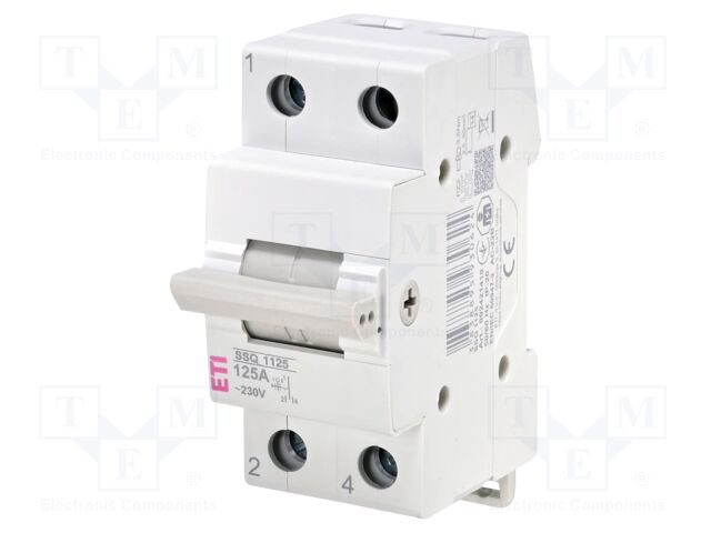 Mains-generator switch; Poles: 2; 230/400VAC; 40A; IP20
