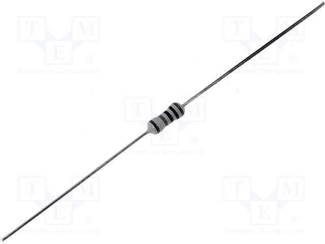 Resistor: metal film; THT; 910kΩ; 0.4W; ±1%; Ø1.9x3.7mm; 50ppm/°C