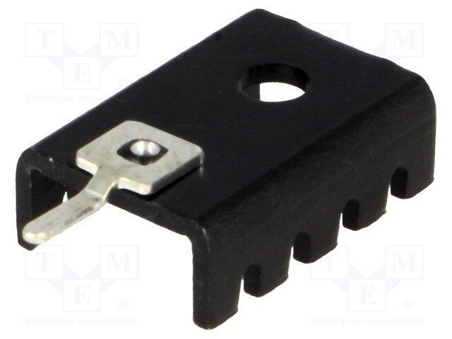 Heatsink: moulded; U; TO202,TO220; black; L: 19.05mm; W: 13.21mm